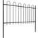 vidaXL Garden Fence with Hoop Top 1020x150cm