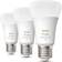 Philips Hue White Ambiance LED Lamps 6.5W E27 3-pack