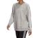adidas Women Essentials Studio Lounge 3-Stripes Sweatshirt - Medium Grey Heather/White