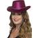 Smiffys Cowboy Glitter Hat Pink