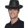 Smiffys Cowboy Glitter Hat Black