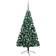 vidaXL Half LEDs & Ball Christmas Tree 150cm