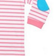 Larkwood Baby Boys Striped Long Sleeve T-Shirt - Bleg Pink/White