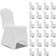 vidaXL 3051636 24-pack Loose Chair Cover White