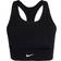 Nike Dri-FIT Swoosh Medium-Support 1-Piece Padded Longline Sports Bra - Black/White