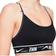 Nike Dri-FIT Indy Light-Support Padded Logo Sports Bra - Black/Black/White