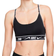 Nike Dri-FIT Indy Light-Support Padded Logo Sports Bra - Black/Black/White