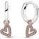 Pandora Sparkling Freehand Heart Earrings - Rose Gold/Silver/Transparent