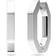 Swarovski Dextera Medium Octagon Hoop Earrings - Silver/Transparent