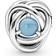 Pandora December Birthstone Eternity Circle Charm - Silver/Turquoise