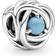 Pandora December Birthstone Eternity Circle Charm - Silver/Turquoise