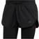 adidas Women's Run Fast Two-in-One Shorts - Black