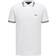 Hugo Boss Stretch Cotton Slim Fit Curved Logo Polo Shirt - White