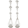 Montana Silversmiths Star Lights Three Tiered Raindrop Earrings - Silver/Transparent