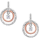 Montana Haloed First Star Earrings - Silver/Rose Gold/Transparent
