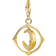 Thomas Sabo Charm Club Collectable Moon Charm Pendant - Gold/Transparent