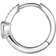 Thomas Sabo Charm Club Single Hoop Heart Earring - Silver/Transparent