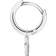 Thomas Sabo Charm Club Single Hoop with Flash Pendant Earring - Silver/Transparent