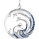 Thomas Sabo Wave Pendant - Silver/Blue/Transparent