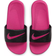 Nike Kid's Kawa Slides - Black/Vivid Pink
