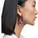 Swarovski Lucent Hoop Earrings - Silver/Pink