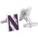 Cufflinks Inc Northwestern University Cufflinks - Silver/Purple
