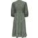 Only Olivia 3/4-Sleeve Wrapping Middle Dress - Green/Balsam Green