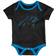 Outerstuff Carolina Panthers Champ Bodysuit Set 3 Pack - Black, Blue, Heathered Gray