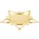 Georg Jensen Star Pillar Gold Candle Holder 1.9cm