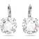 Swarovski Millenia Round Cut Drop Earrings - Silver/Transparent