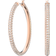 Swarovski Stone Hoop Earrings - Rose Gold/Transparent