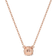 Swarovski Constella Pendant Necklace - Rose Gold/Transparent