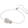 Swarovski Latisha Flower Bracelet - Silver/Transparent/Pink