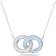 Swarovski Stone Necklace - Silver/Blue/Transparent
