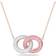 Swarovski Stone Necklace - Rose Gold/Pink/Transparent