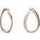 Swarovski Exist Medium Hoop Earrings - Rose Gold/Transparent