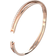 Swarovski Twist Bracelet - Rose Gold/Transparent