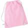Westford Mill Cotton Gymsac Bag - Classic Pink/White