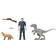 Mattel Jurassic World Dominion Owen & Velociraptr 'Beta' Dinosaur Figure Pack
