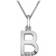 Hot Diamonds Initial A-Z Pendant Necklace - Silver/Diamonds