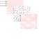 Hudson Flannel Receiving Blankets Pink Clouds 7-Pack