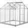 OutSunny Clear Polycarbonate Greenhouse 6x6ft
