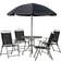 OutSunny 01-0708 Patio Dining Set, 1 Table incl. 4 Chairs