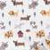 Trend Lab Dog Park Flannel Fitted Crib Sheet 28x52"