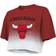 Majestic Chicago Bulls Repeat Dip-Dye Cropped T-Shirt W