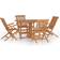 vidaXL 3096576 Patio Dining Set, 1 Table incl. 4 Chairs