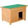 Pawhut Wooden Dog Kennel Elevated Dog Pet House w/ Open Top