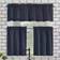 No. 918 Martine Microfiber Semi Sheer Kitchen Curtain Valance & Tiers 137.16x114.3cm