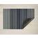 Chilewich Block Stripe Shag Blue, Beige 45.72x71.12cm