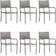 vidaXL 3072500 Patio Dining Set, 1 Table incl. 6 Chairs